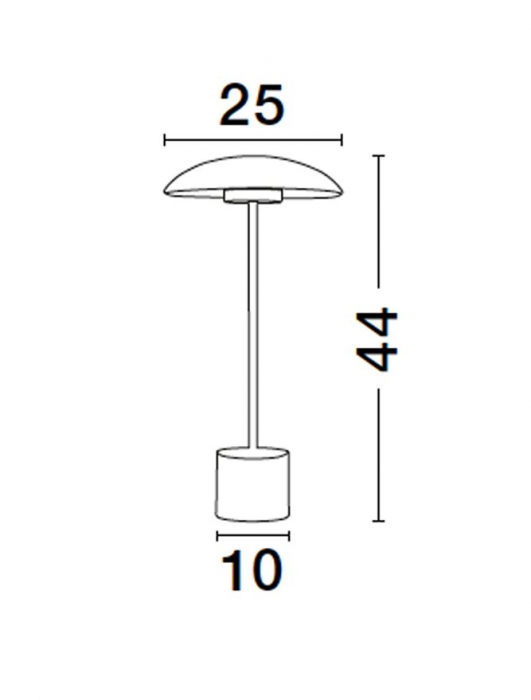 Veioza Nova Luce LASH LED 5W 250lm 3000K Gold & Black Metal IP20 [2]