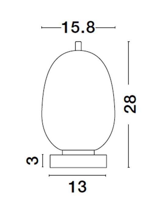 Veioza Nova Luce LATO E14 1x5W   Black Metal & Opal Glass IP20 [3]