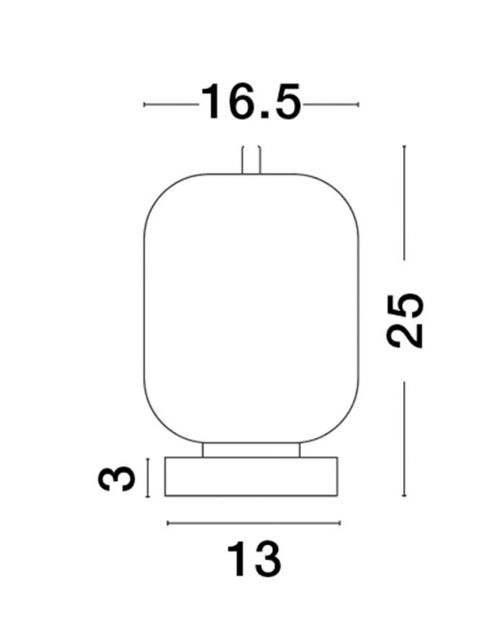 Veioza Nova Luce LATO E14 1x5W   Brass Gold Metal & Opal Glass IP20 [3]