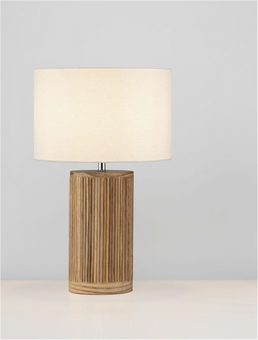 Veioza Nova Luce NAU 9001074 Wicker & Wood Fabric Shade E27 1x12W IP20 [4]