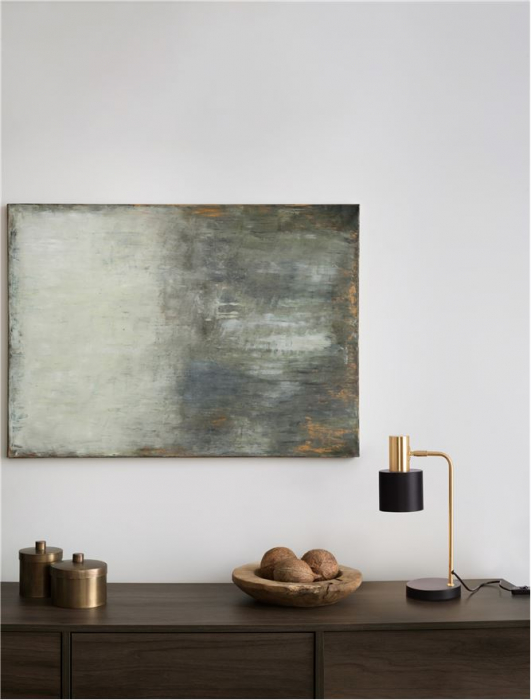 Veioza Nova Luce PAZ E14 1x5W   Gold Metal Sandy Black Metal Shade Black Base  IP20 [4]