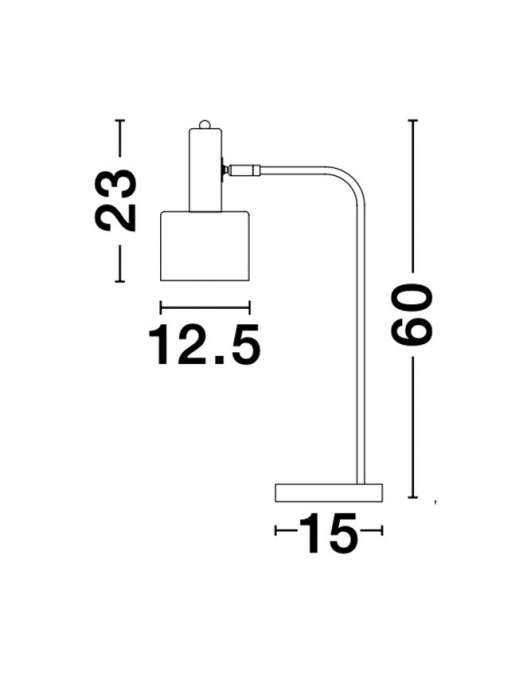 Veioza Nova Luce PAZ E27 1x12W   Gold Metal Mint Metal Shade White Base  IP20 [7]