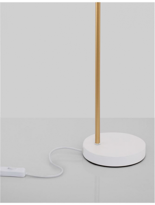 Veioza Nova Luce PAZ E27 1x12W   Gold Metal White Metal Shade White Base IP20 [5]