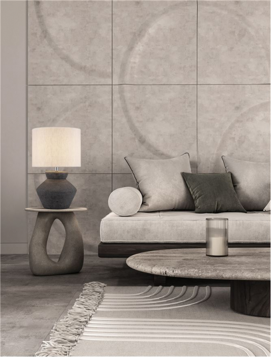 Veioza Nova Luce PLUMAGE 9001069 Anthracite Ceramic & Fabric Shade E27 1x12W IP20 [2]