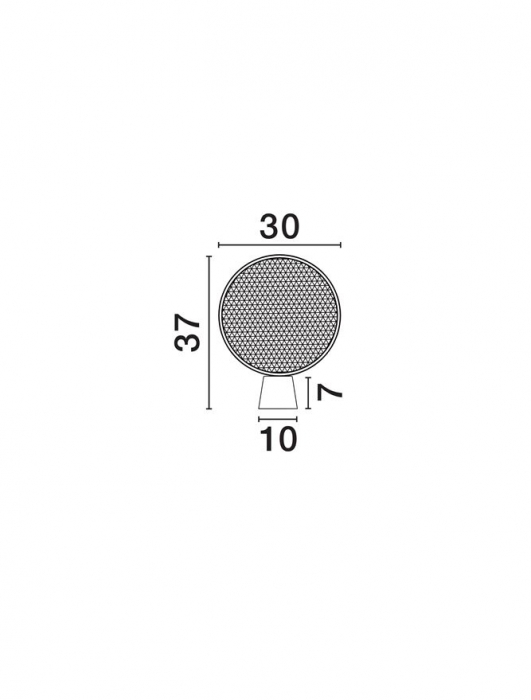 Veioza Nova Luce TIERRA 9586627 & Sandy Black Metal Base E27 1x12W IP20 [6]