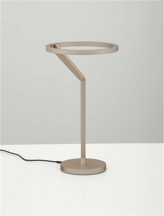 Veioza Nova Luce TILIA 9088140 Touch Dimmable Moca Coffee Aluminium LED 16W 612lm 3000K IP20 [3]