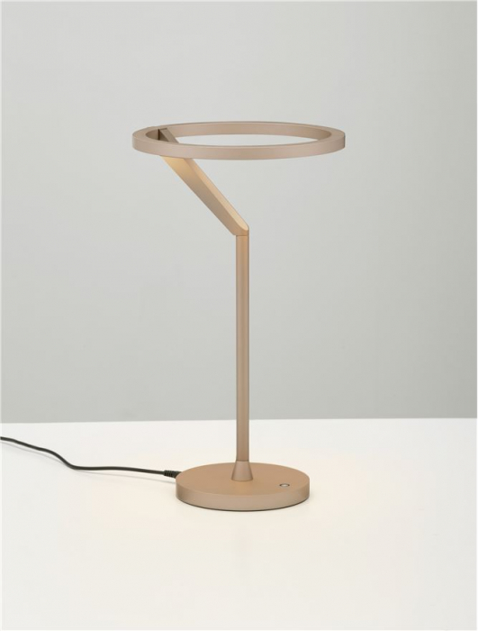 Veioza Nova Luce TILIA 9088140 Touch Dimmable Moca Coffee Aluminium LED 16W 612lm 3000K IP20 [4]