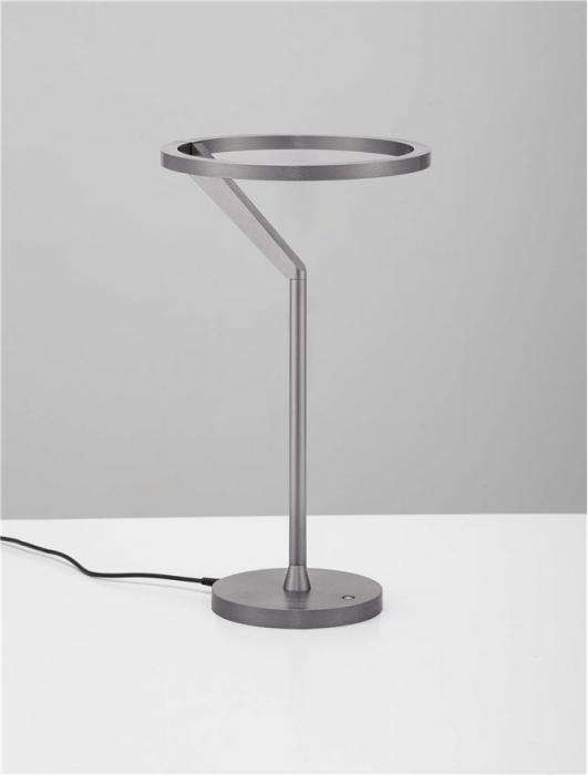 Veioza Nova Luce TILIA 9088141 Touch Dimmable Foggy Nickel Aluminium LED 16W 612lm 3000K IP20 [3]