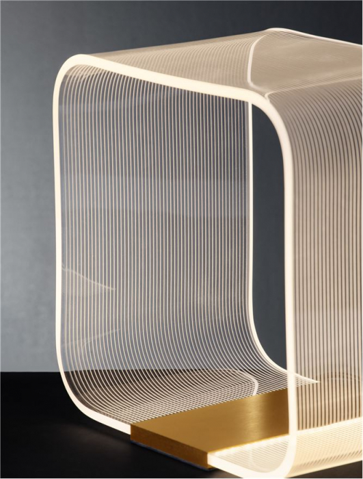 Veioza Nova Luce VALENTIN 9030638 LED 14W 3000K 786lm Brass Gold Aluminium & Acrylic  Dimmable IP20 [6]