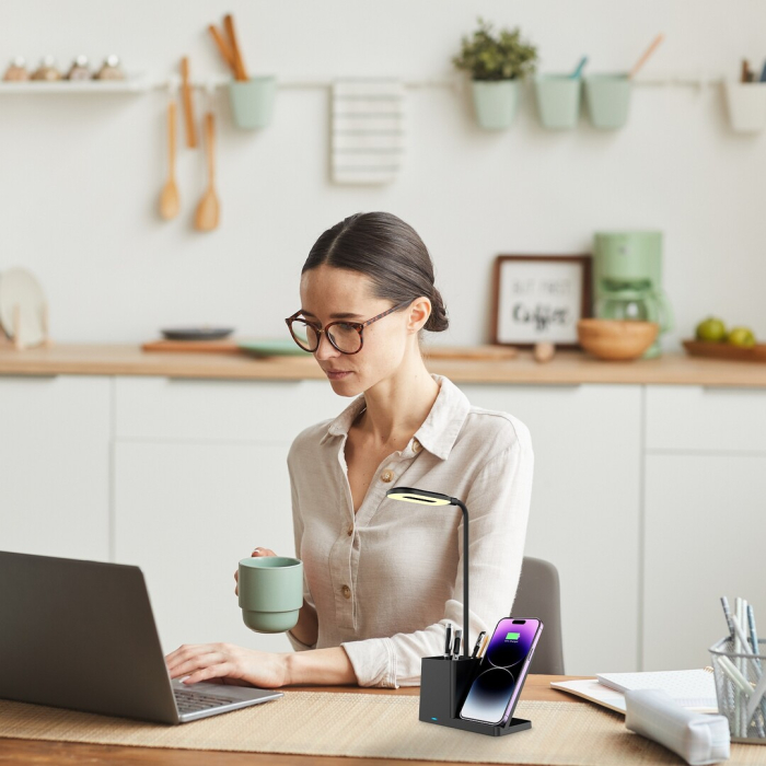 Veioza Rabalux Cerie LED 4W 200lm 3000, 4000, 6500K plastic plastic negru alb IP20 [13]