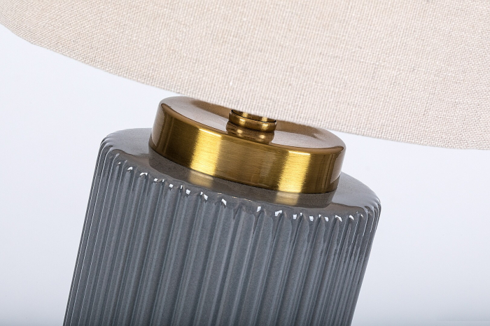 Veioza Rabalux Glovy E14 1x MAX 40W ceramică textil gri IP20 [4]