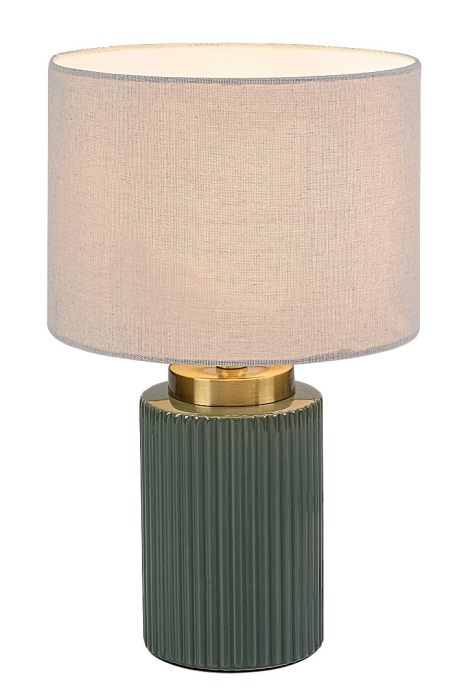 Veioza Rabalux Glovy E14 1x MAX 40W ceramică textil verde IP20 [1]