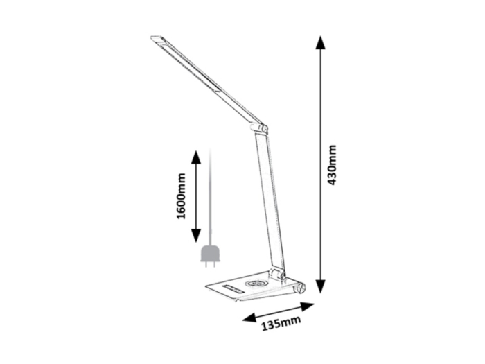 Veioza Rabalux Nilfgard LED 13W 890lm 2800-5000K aluminiu plastic argintiu alb IP20 [11]