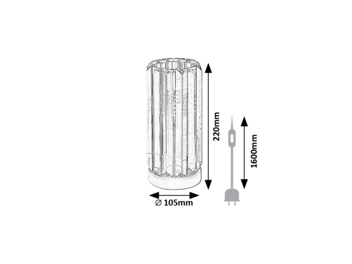 Veioza Rabalux Veness E27 E27 1x MAX 40W   metal mat black stil clasic 230V, 50Hz IP20 74206 [5]