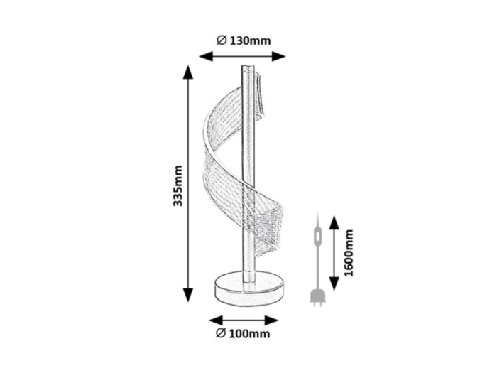 Veioza Rabalux Zofrael LED 6W 450lm 3000K metal acril auriu transparent IP20 [10]