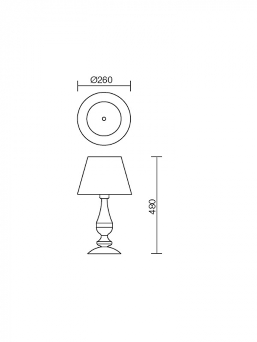 Veioza Smarter Fabiola 02-713 Metal Alama antica E27 1X42W   IP20 [2]