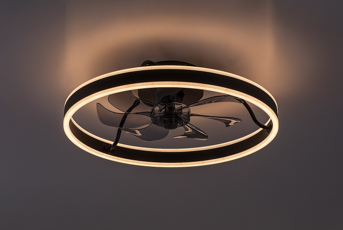 Ventilator Rabalux Fanfy LED 40W 2200lm 3000, 4000, 6000 aluminiu black stil funcțional 230V, 50Hz IP20 71337 [3]