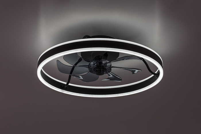 Ventilator Rabalux Fanfy LED 40W 2200lm 3000, 4000, 6000 aluminiu black stil funcțional 230V, 50Hz IP20 71337 [5]