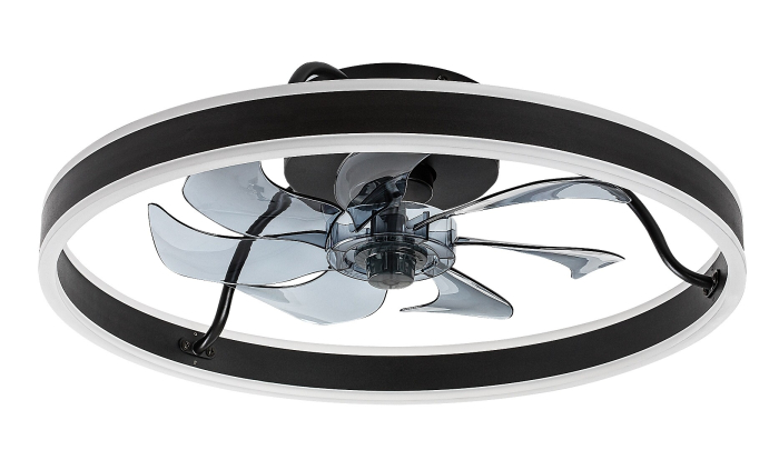Ventilator Rabalux Fanfy LED 40W 2200lm 3000, 4000, 6000 aluminiu black stil funcțional 230V, 50Hz IP20 71337 [2]
