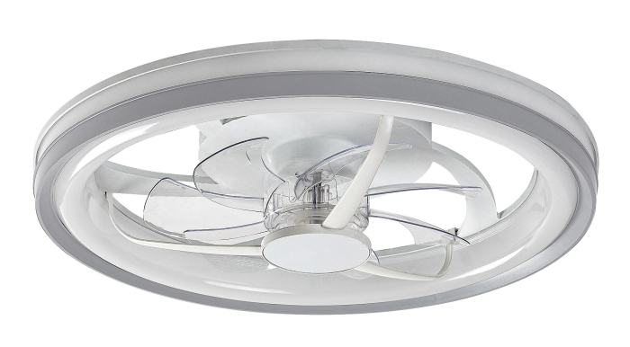 Ventilator Rabalux Fanricius LED 40W 2200lm 3000, 4000, 6000 plastic silver stil funcțional 230V, 50Hz IP20 71335 [2]