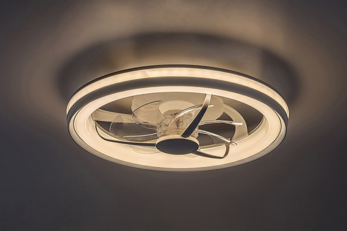 Ventilator Rabalux Fanricius LED 40W 2200lm 3000, 4000, 6000 plastic silver stil funcțional 230V, 50Hz IP20 71335 [4]