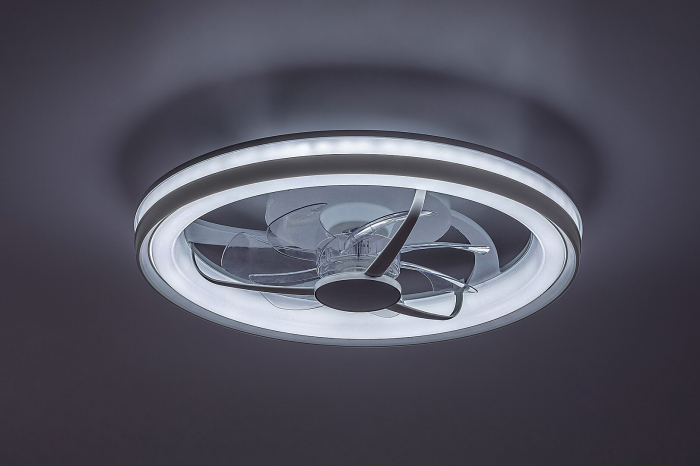 Ventilator Rabalux Fanricius LED 40W 2200lm 3000, 4000, 6000 plastic silver stil funcțional 230V, 50Hz IP20 71335 [5]