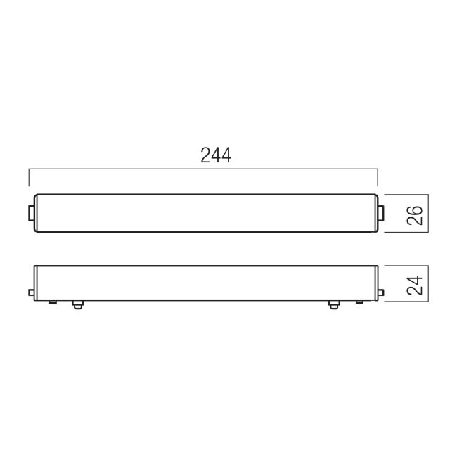 XT01DV100 SWH Alimentator 220-240V AC / 48V DC, 100W, în carcasă de policarbonat, pentru montajul magnetic în sinele încastrate și aparente XTINY [2]