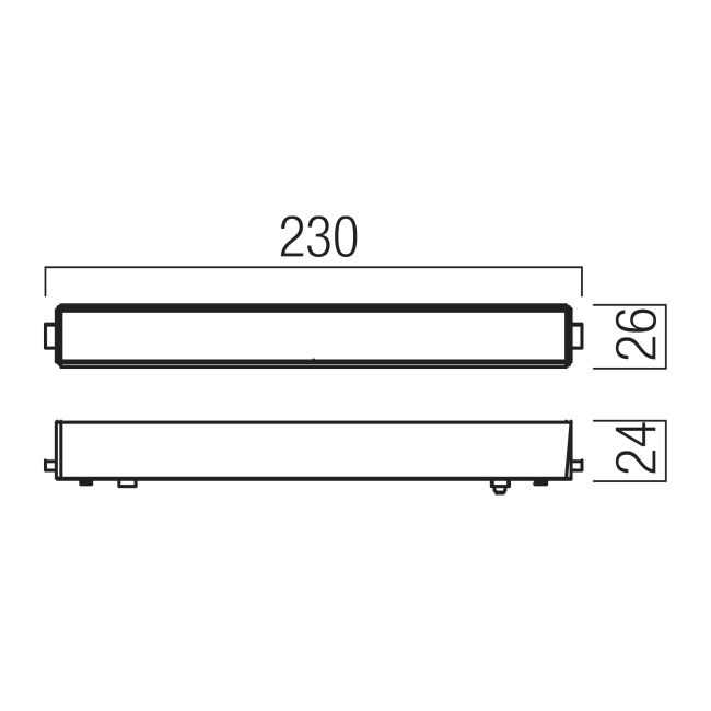XT02WW OP SBK Spot fix liniar 10w 1200lm 3000K 150grd IP40 pentru montajul pe sinele magnetice încastrate/aparente XTINY [2]