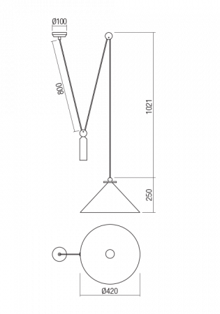 01-1545  Suspensie  REDO KALIMBA, Cooper, E27, 1x42W, IP20 [1]
