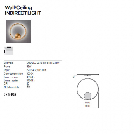 01-1945 Aplica/Plafoniera REDO ORBIT LED 44W 3722lm 3000K IP20 Aluminiu Sand Black CRI 80 Dimabil TRIAC [1]