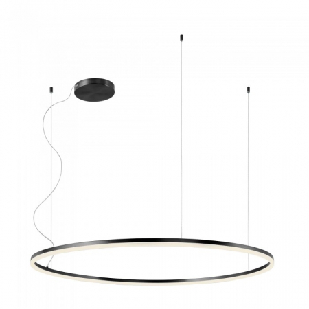BF LUSTRE - 01-1951 Suspensie REDO ORBIT LED 84W 6805lm 3000K IP20 Aluminiu Sand Black CRI 80 Dimabil TRIAC