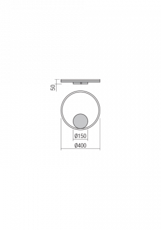 01-1955 Aplica/Plafoniera REDO ORBIT LED 28W 3265lm 4000K IP20 Aluminiu Sand Black CRI 80 Dimabil TRIAC [1]