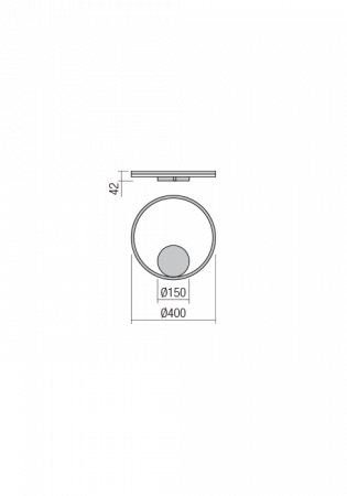 01-1956 Aplica/Plafoniera REDO ORBIT LED 28W 2271lm 4000K IP20 Aluminiu Sand Black CRI 80 Dimabil TRIAC [1]