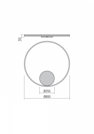 01-1959 Aplica/Plafoniera REDO ORBIT LED 55W 4309lm 4000K IP20 Aluminiu Sand Black CRI 80 Dimabil TRIAC [1]