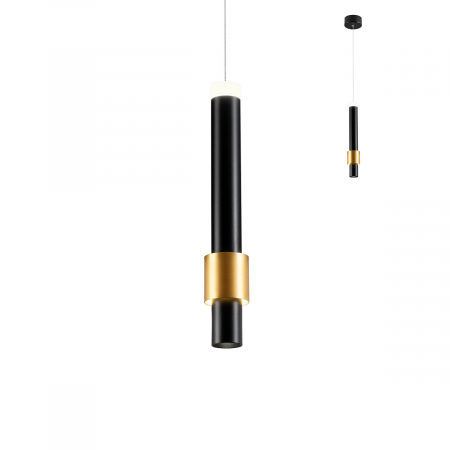 BLACK FRIDAY - 01-1994 Suspensie REDO TYCON LED 6W 402lm 3000K IP20 Aluminiu Sand Black CRI 90