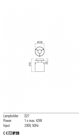 01-2005 Plafoniera REDO LOU  E27 1 x max. 42W  IP20 Metal/Aluminiu Satin black/smoky shadow [1]