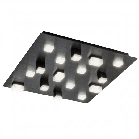 SPRING SALE - 01-2017  Plafoniera  REDO PIXEL, SATIN BLACK, LED, 48W, 5305 lm,3000K, , IP20