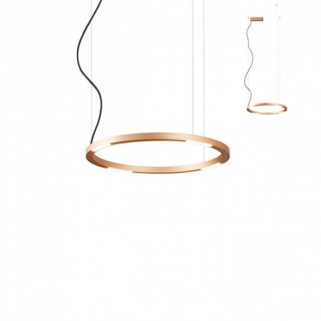 SPRING SALE - 01-2203 Suspensie REDO UNION LED 34W 2632lm 3000K IP20 Aluminiu Mat Gold CRI 90 Nedimabil