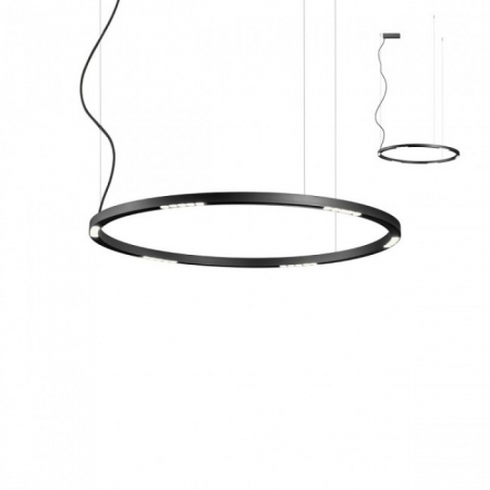 SPRING SALE - 01-2207 Suspensie REDO UNION LED 50W 3948lm 3000K IP20 Aluminiu Sand Black CRI 90 Nedimabil