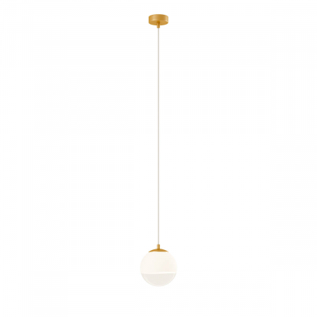 BLACK FRIDAY 2024 - 01-2264 Suspensie REDO BERRY G9 1x28W  IP20 Metal/Sticla Painted gold / graduately white glass