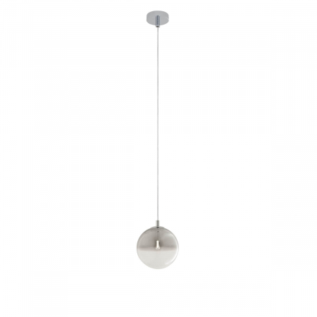 BLACK FRIDAY 2024 - 01-2265 Suspensie REDO BERRY G9 1x28W  IP20 Metal/Sticla Chrome / graduately smoke glass