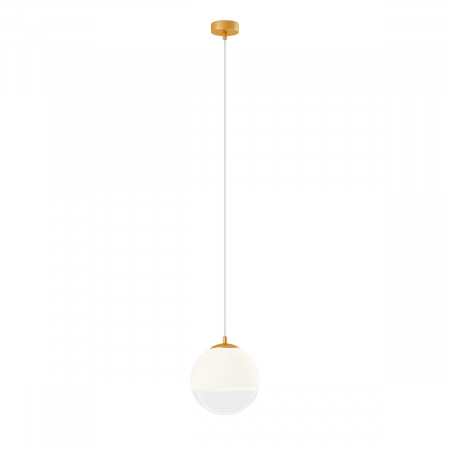 01-2266 Suspensie REDO BERRY E27 1x42W  IP20 Metal/Sticla Painted gold / graduately white glass