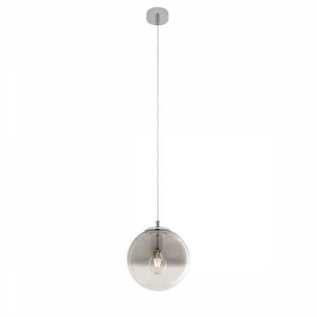 01-2267 Suspensie REDO BERRY E27 1x42W  IP20 Metal/Sticla Chrome / graduately smoke glass