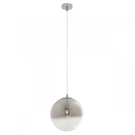 01-2269 Suspensie REDO BERRY E27 1x42W  IP20 Metal/Sticla Chrome / graduately smoke glass