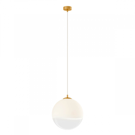 01-2270 Suspensie REDO BERRY E27 1x42W  IP20 Metal/Sticla Painted gold / graduately white glass