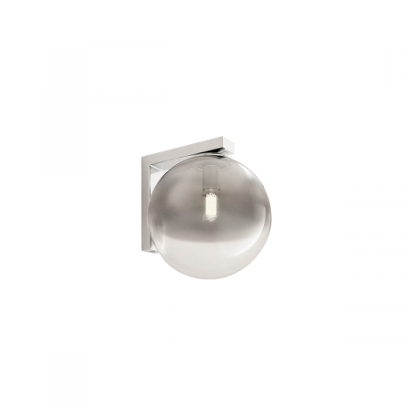 BLACK FRIDAY 2024 - 01-2275 Aplica REDO BERRY G9 1x28W  IP20 Metal/Sticla Chrome / graduately smoke glass