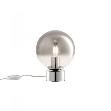BLACK FRIDAY - 01-2281 Veioza REDO BERRY E27 1x42W  IP20 Metal/Sticla Chrome / graduately smoke glass