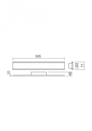 01-2301  Aplica  REDO RAIL, SAND BLACK, LED, 24W, 2901 lm,3000K, , IP20 [1]