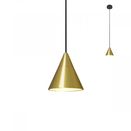 BLACK FRIDAY - 01-2349  Suspensie  REDO EIKO, BRUSH BRASS, LED, 6W, 630 lm,3000K, , IP20