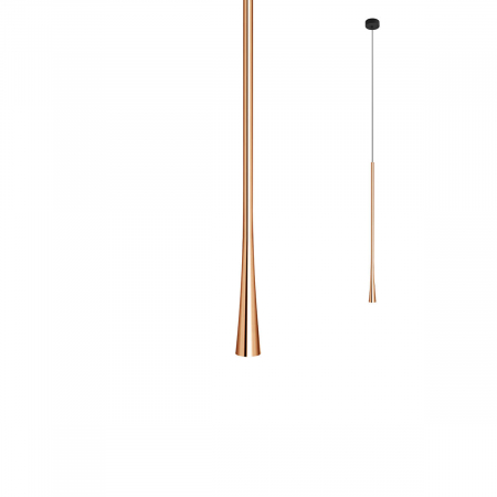 SPRING SALE - 01-2354 Suspensie REDO ITO LED 7W 315lm 3000K IP20 Metal Rose Gold CRI90 Nedimabil
